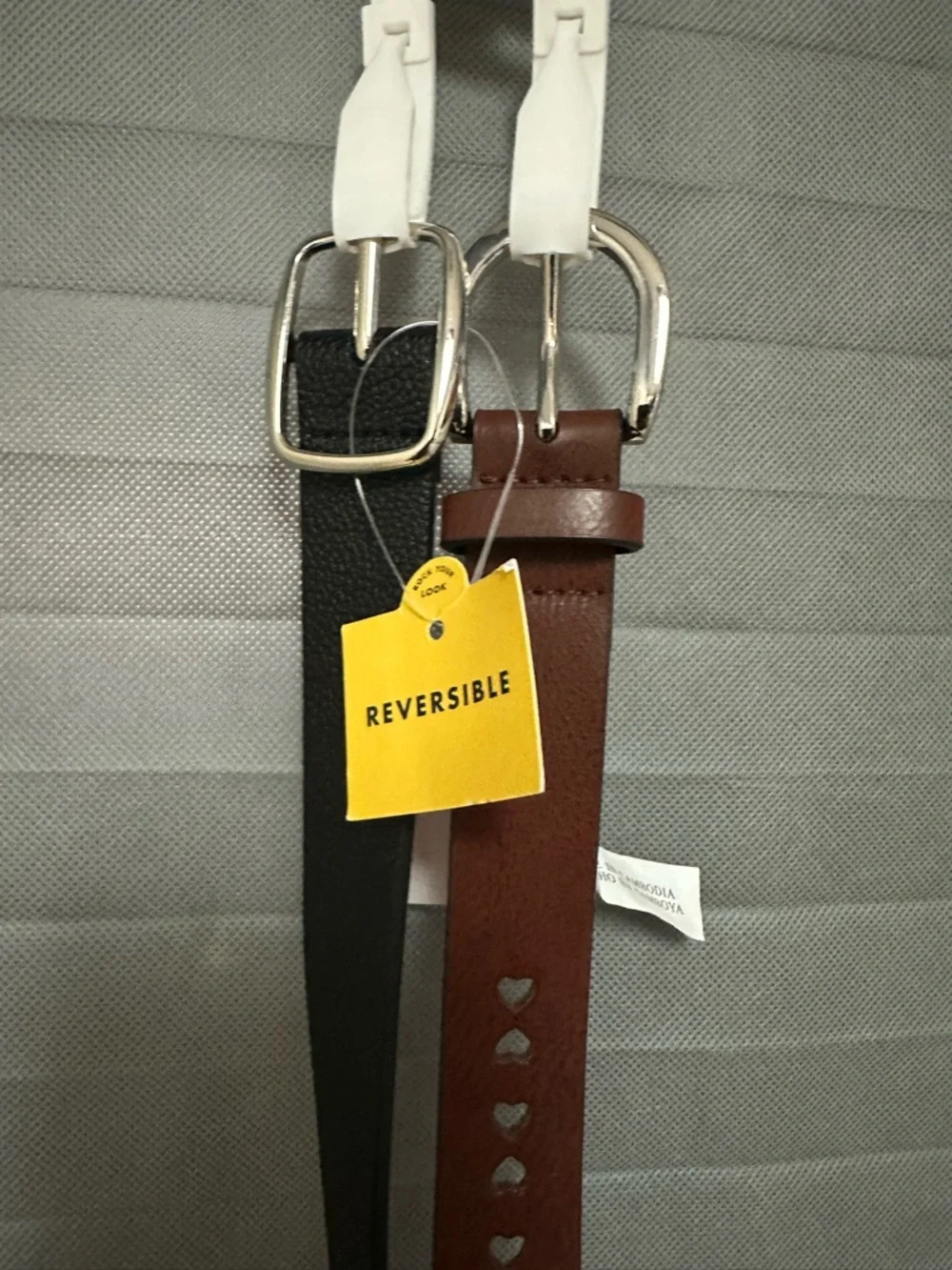 Cat & Jack girls 2-pack reversible belts